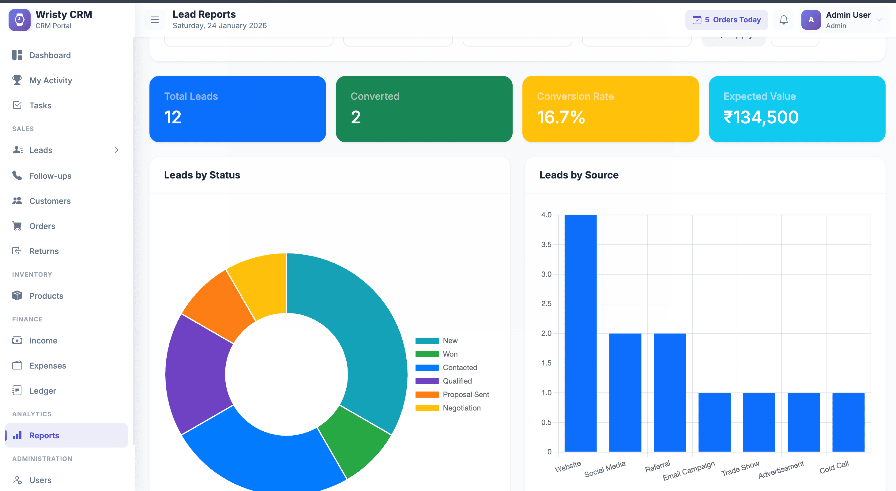 📊 Reports & Analytics Module — view 1