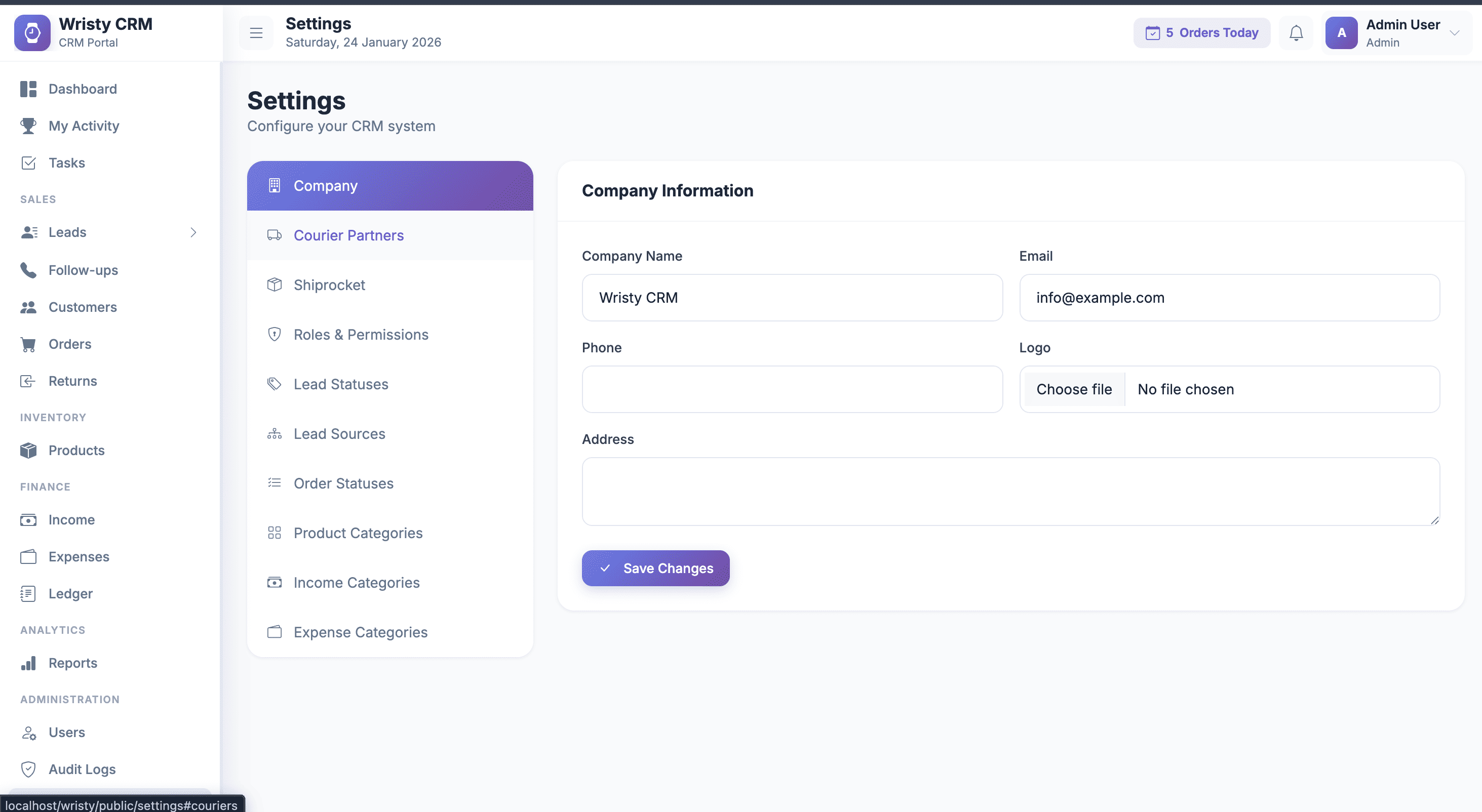 ⚙️ Settings & Configuration