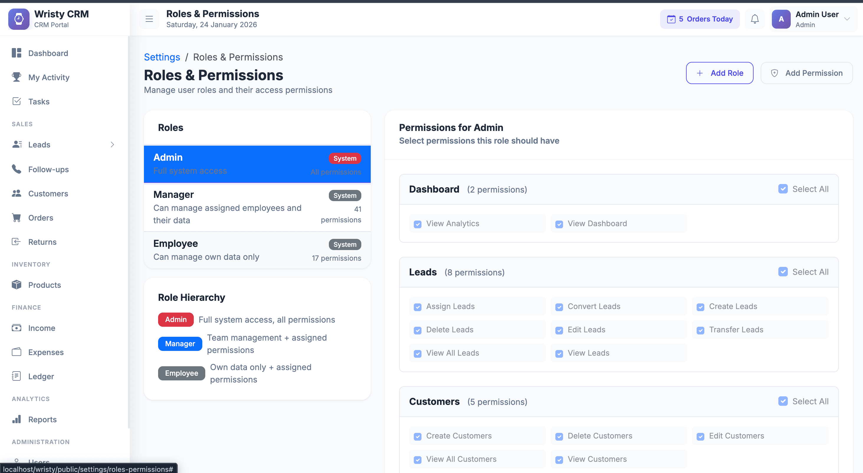 👤 User & Role Management
