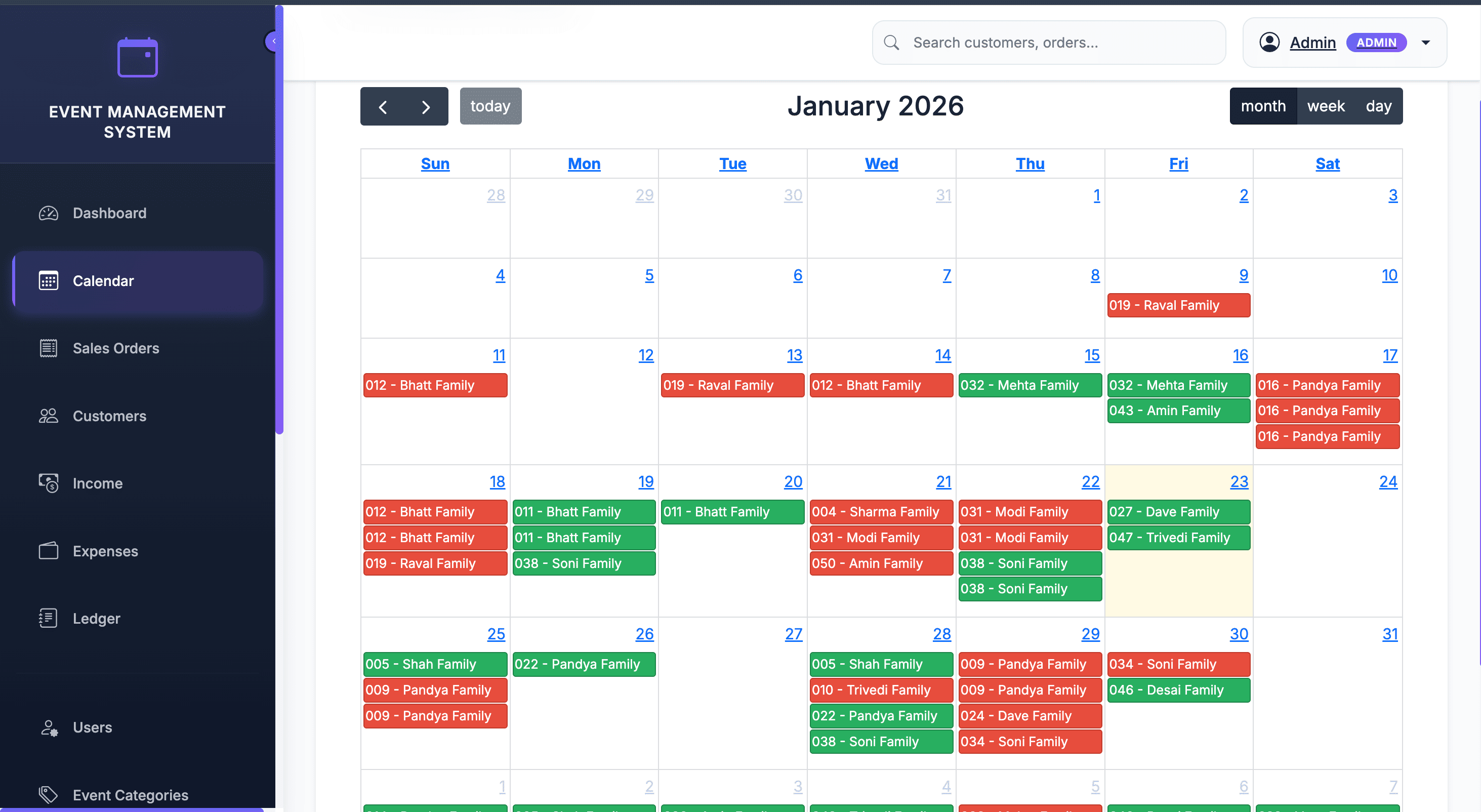 📅 Visual Calendar View